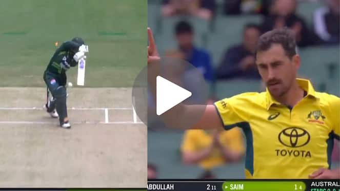 [Watch] Saim Ayub Records A Forgettable ODI Debut As Mitchell Starc Cleans Him Up At MCG